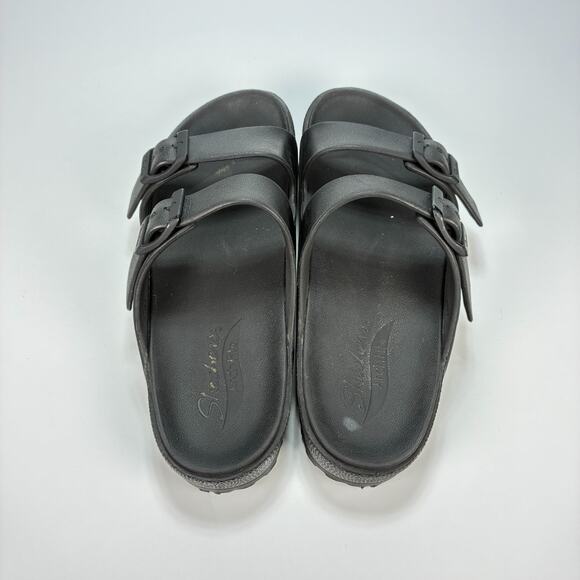 Skechers Foamies Arch Fit Cali Breeze 2.0 Black Adjustable Sandals Womens Size 8 - Picture 6 of 11